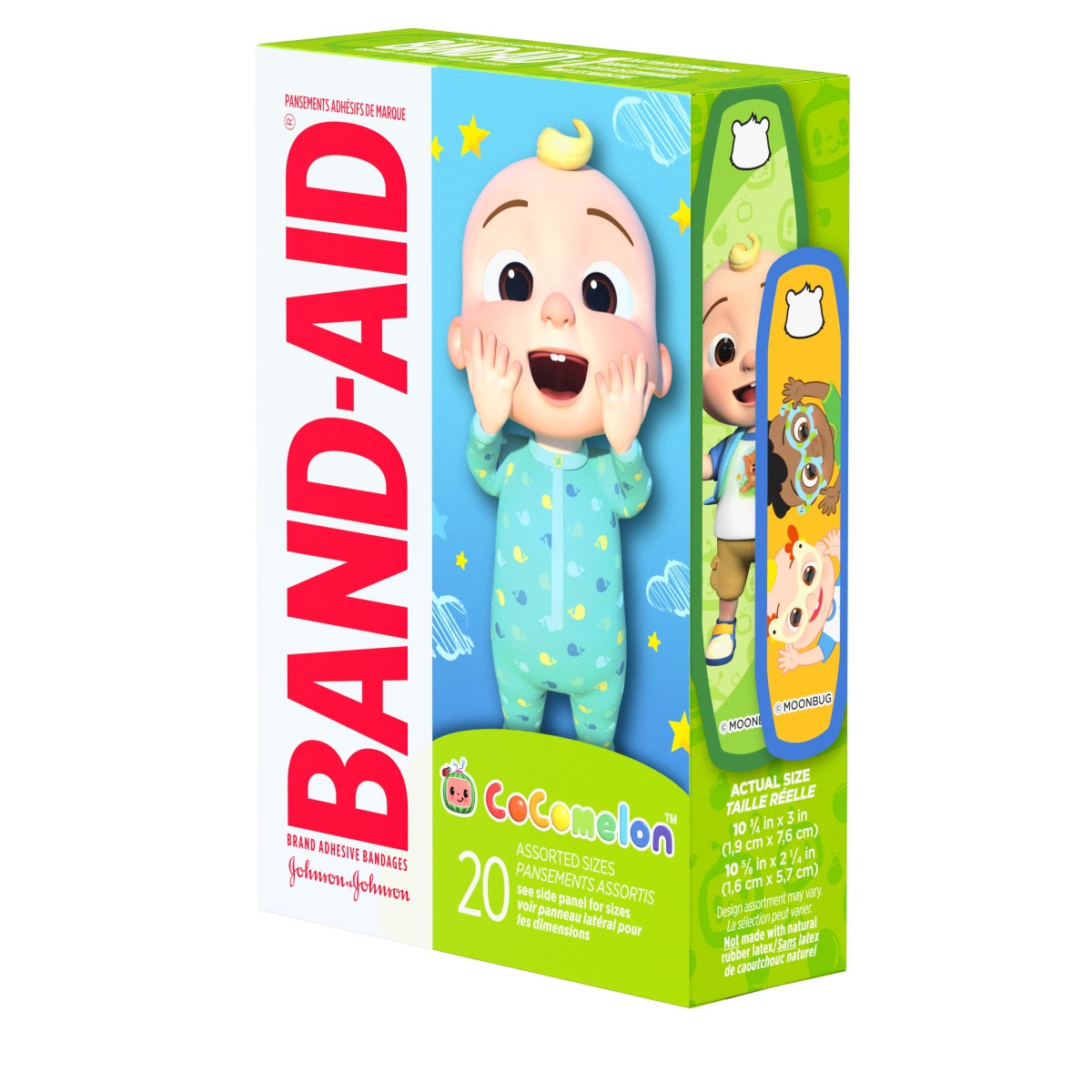 slide 5 of 21, BAND-AID Brand Adhesive Bandages featuring CoComelon, 20 Count, 20 ct