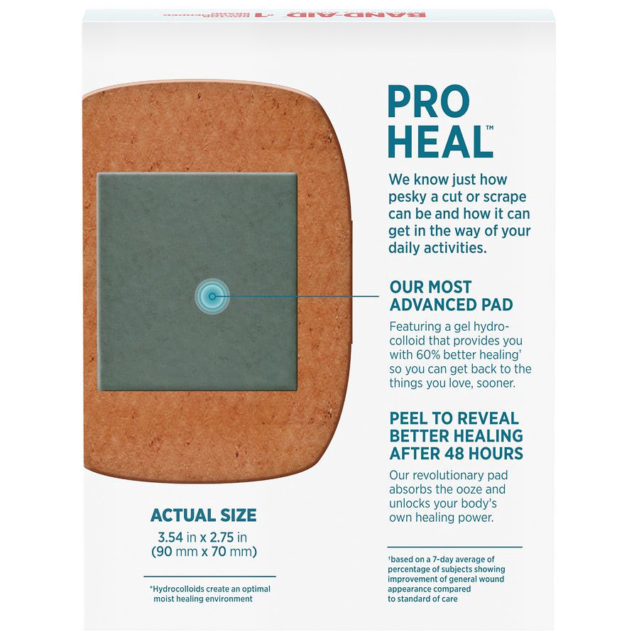 slide 3 of 5, BAND-AID BRAND Pro Heal X-Large, 5ct, 5 ct