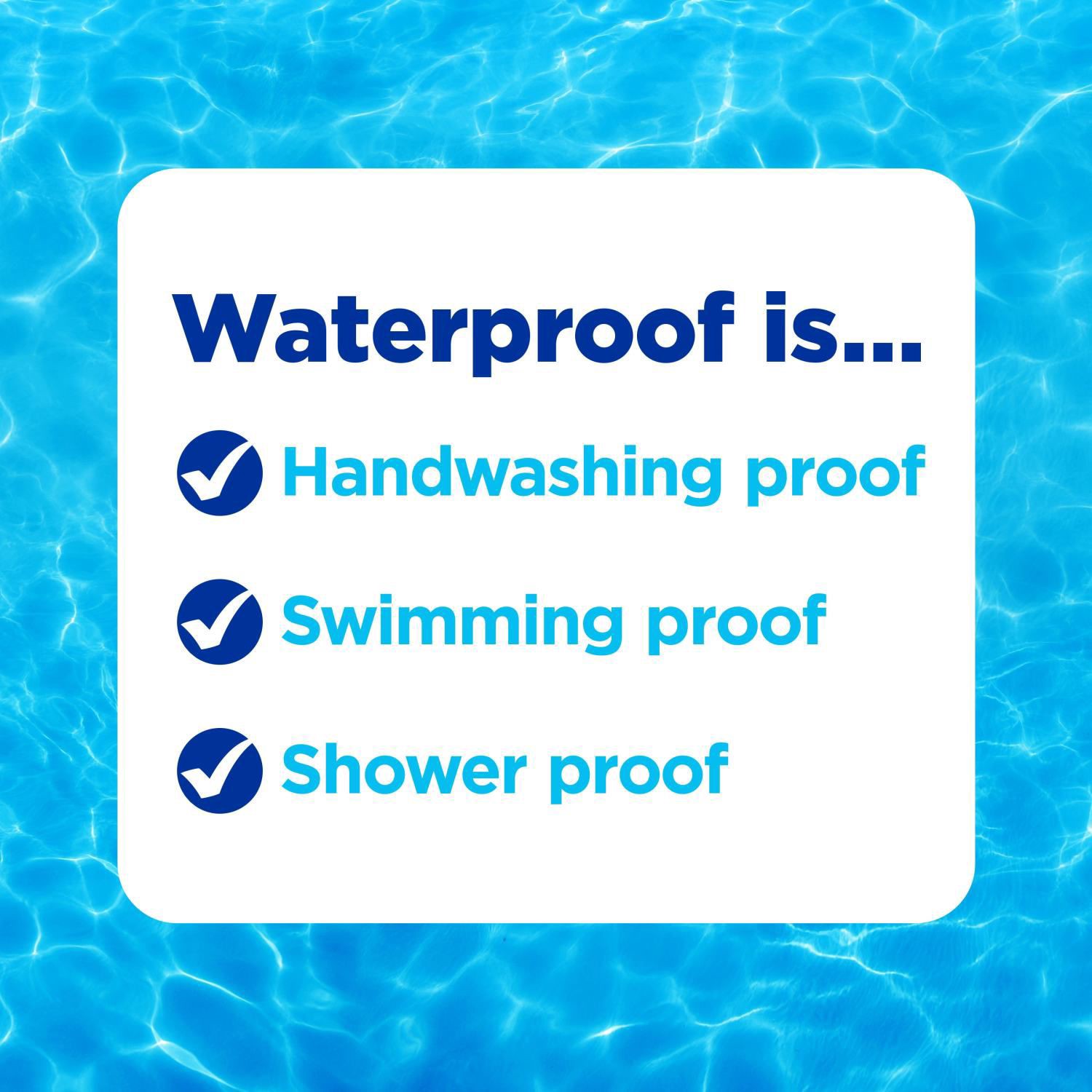 slide 6 of 6, BAND-AID Brand Clear Waterproof Adhesive Bandages, Jumbo, 6 ct, 6 ct