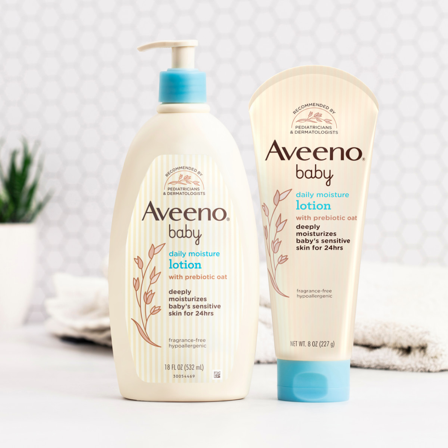 slide 5 of 8, Aveeno Daily Moisture Lotion, 12 Fl. Oz, Pack of 2, 2 ct