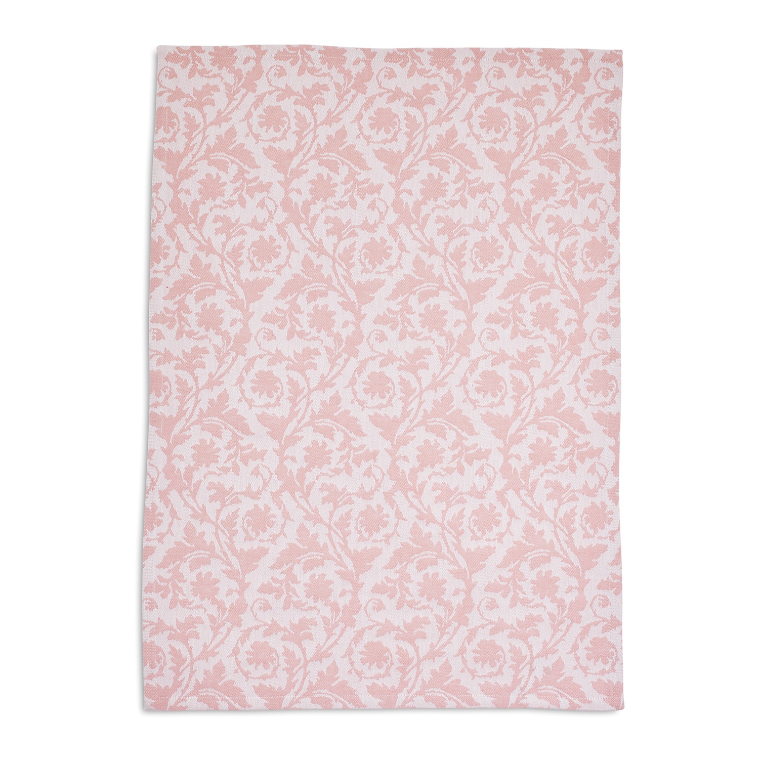 slide 1 of 1, Sur La Table Pink Jacquard Floral Kitchen Towel, 28 in x 20 in