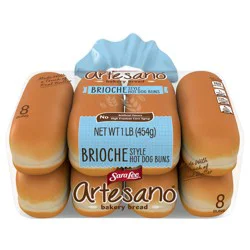 Sara Lee Artesano Brioche Hot Dog Buns, 8 count, 16 oz