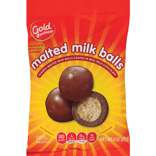 slide 1 of 1, GE Mc Malted Milk Balls, 1 ct