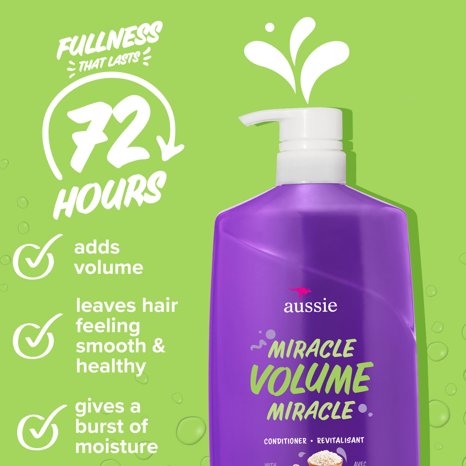 slide 4 of 8, Aussie Shampoo & Conditioner with Bamboo & Australian Kakadu Plum 2-778 ml Bottles, 2 ct
