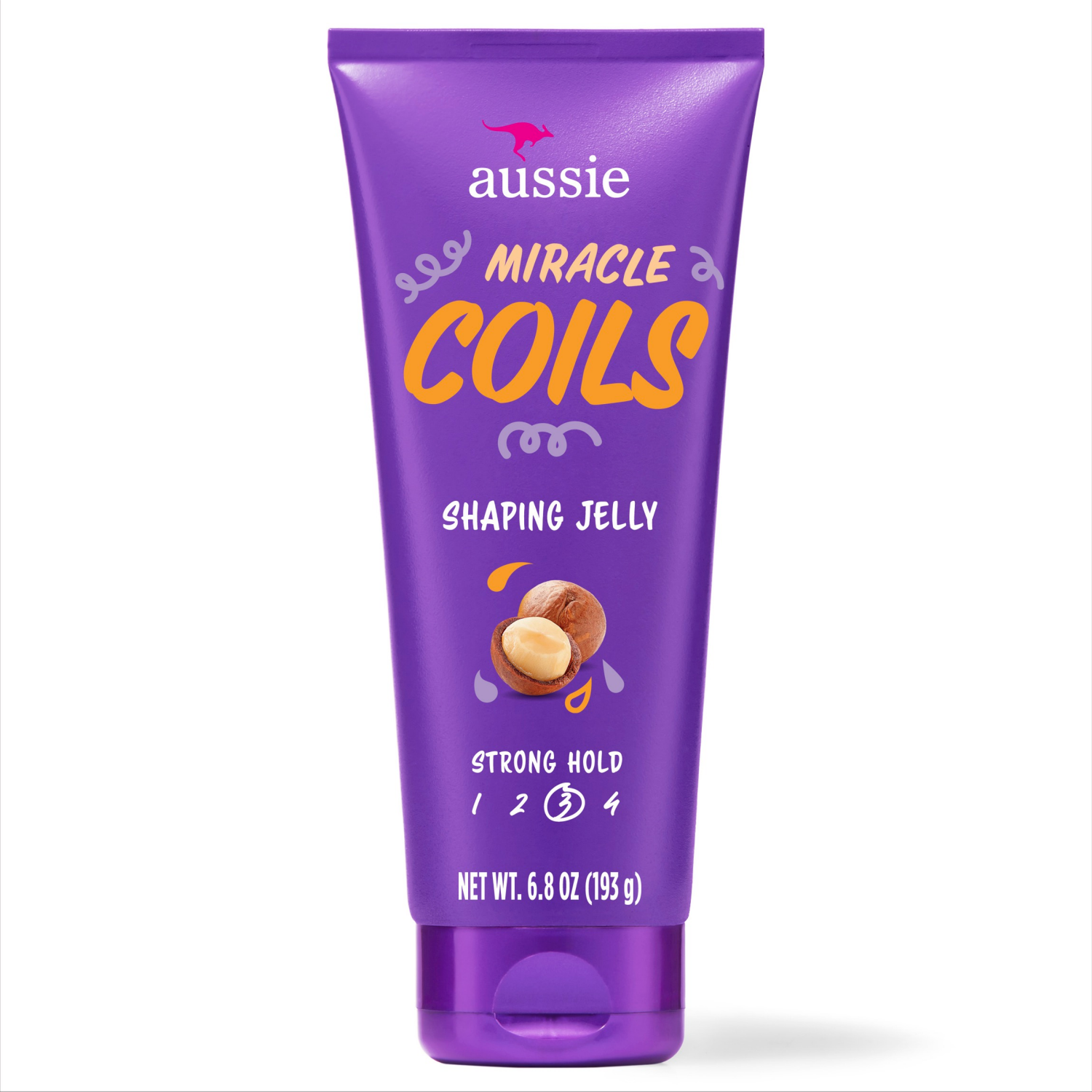 slide 1 of 5, Aussie Miracle Coils Shaping Jelly for Coily Hair with Macadamia Nut Oil, Sulfate-Free, 6.8 fl oz, 6.8 oz