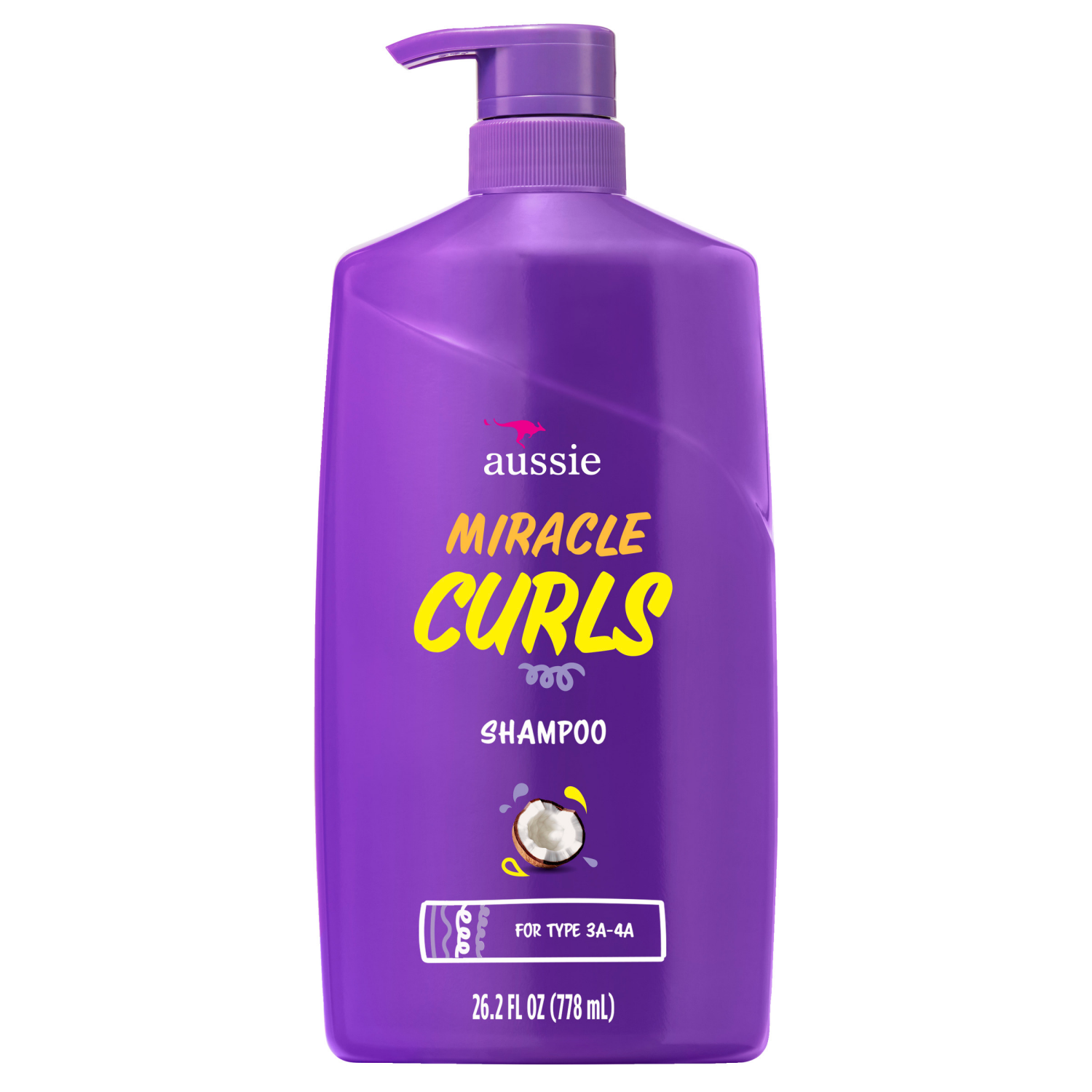 slide 1 of 5, Aussie Miracle Coconut & Jojoba Oil Curls Shampoo, 26.2 oz