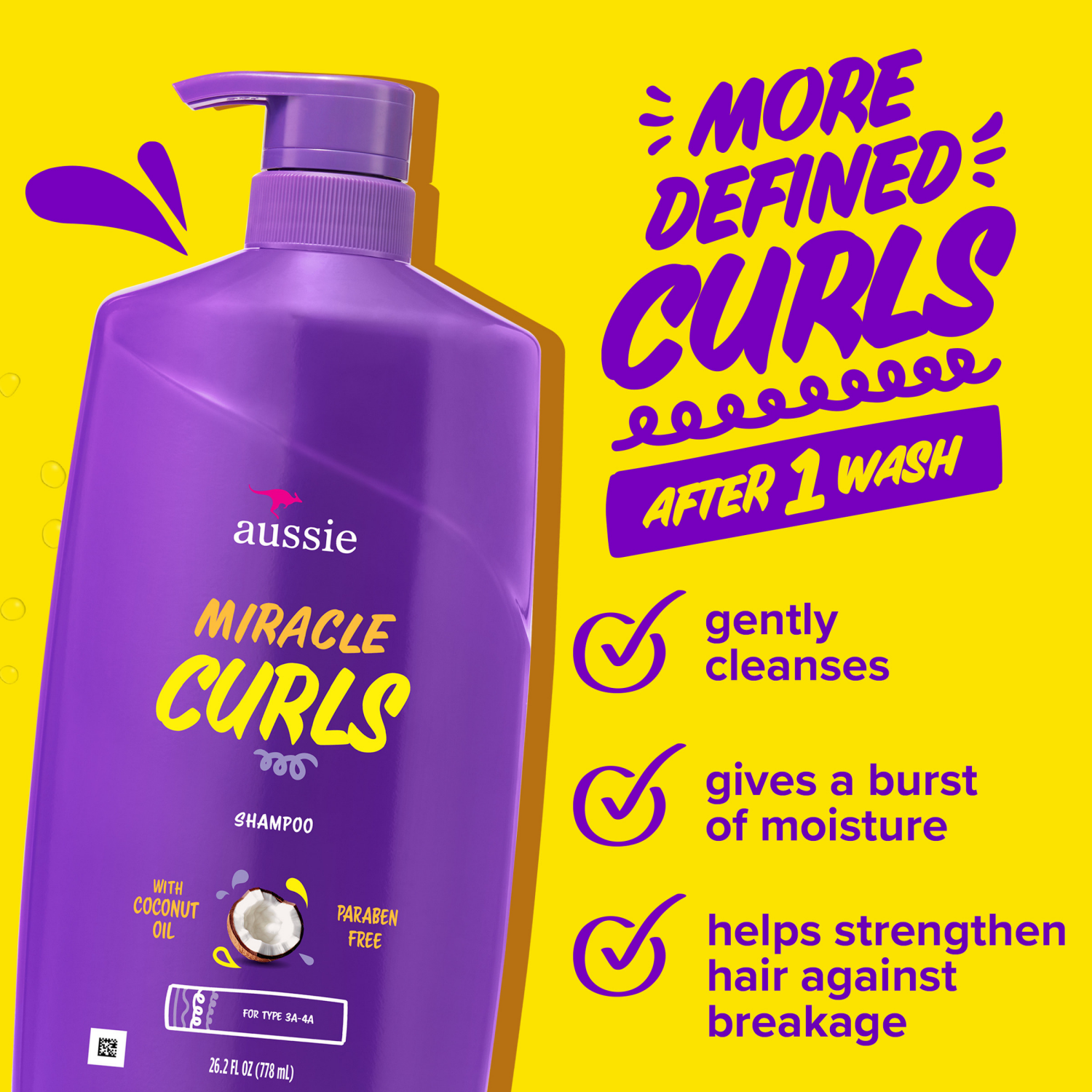 slide 2 of 5, Aussie Curls Shampoo and Conditioner Dual Pack, 26.2 oz
