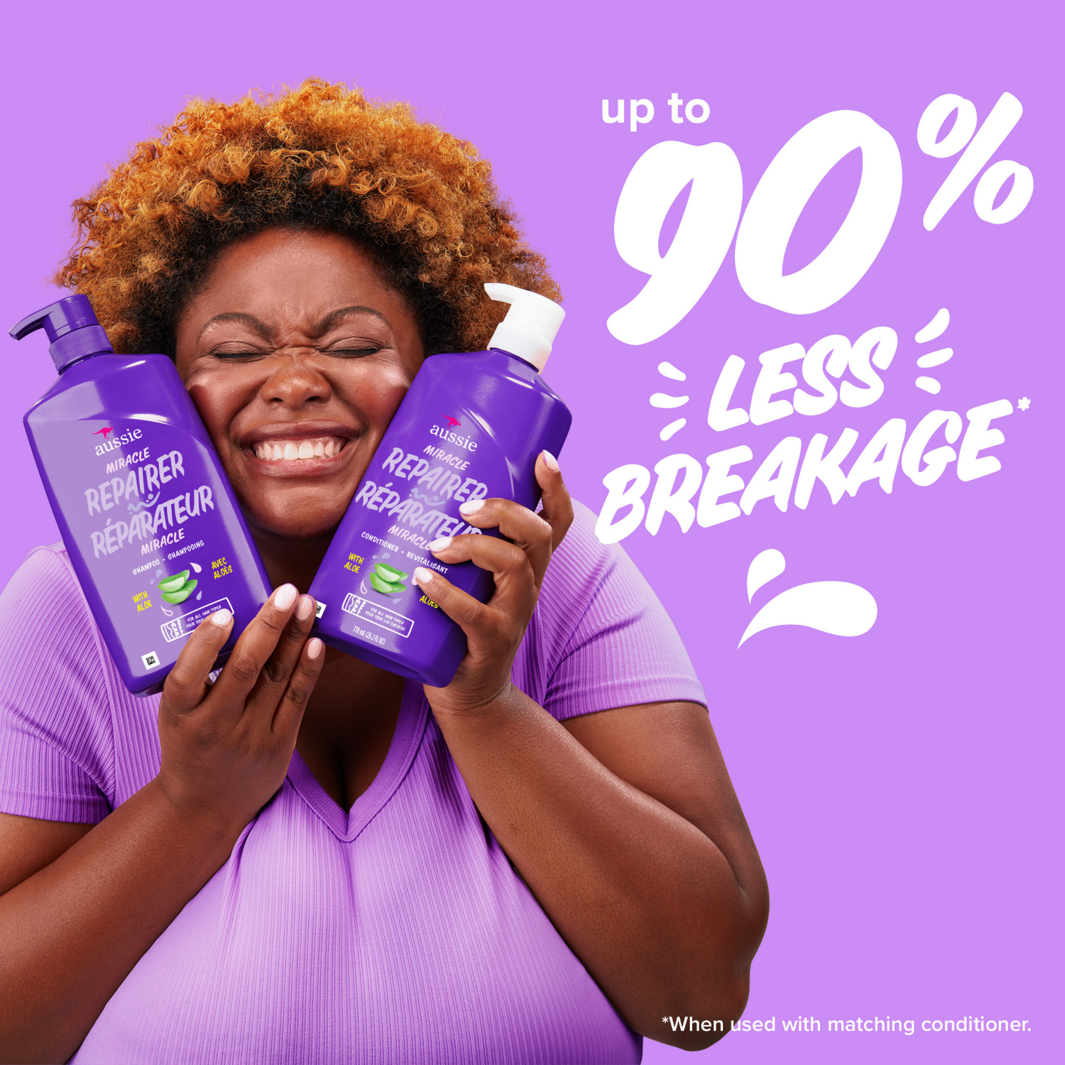 slide 2 of 5, Aussie Miracle Repairer Shampoo with Aloe for All Hair Types, 26.2 fl oz