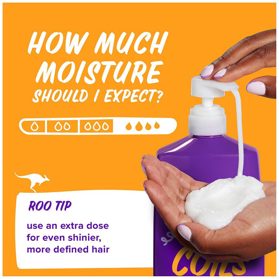 slide 3 of 5, Aussie Miracle Coils Conditioner with Macadamia Nut Oil Mandarin, Jasmine, Coconut, Pump Bottle, 26.2 fl oz