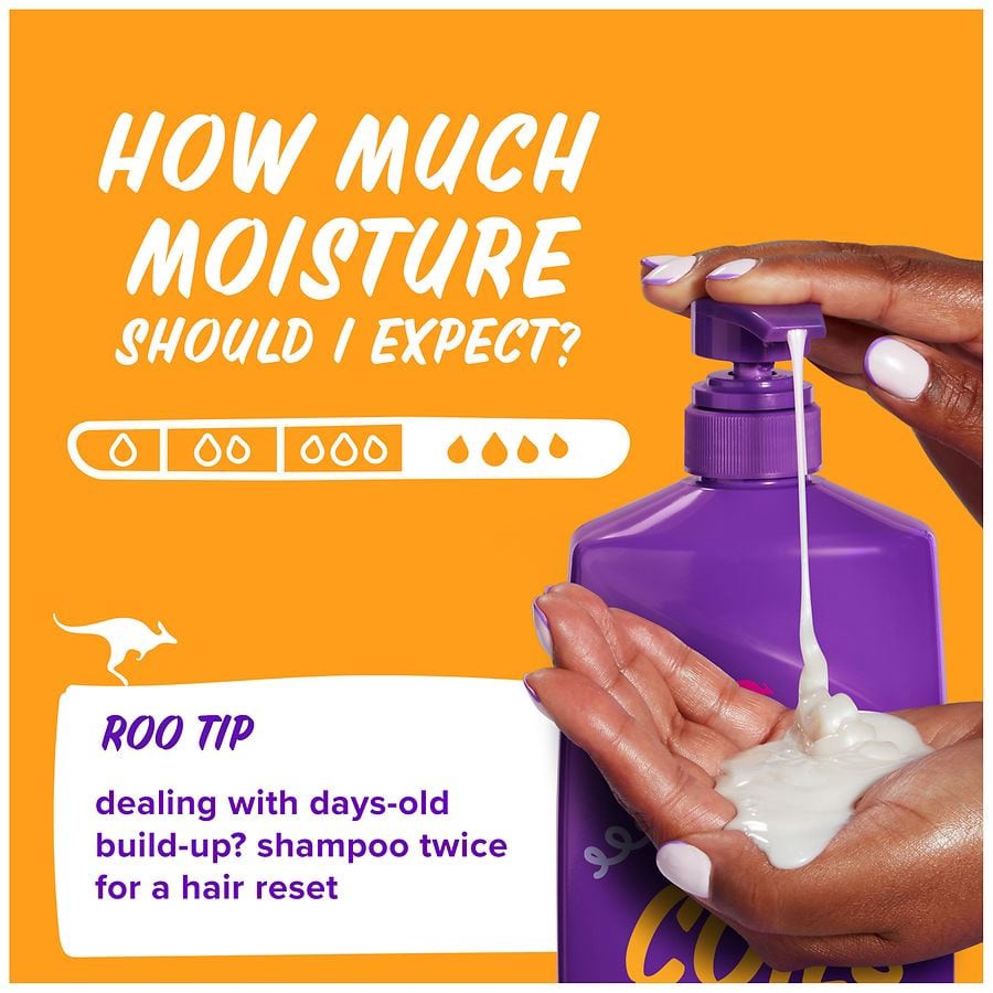 slide 3 of 5, Aussie Miracle Coils Shampoo with Macadamia Nut Oil mandarin, jasmine, coconut, Pump Bottle, 26.2 fl oz