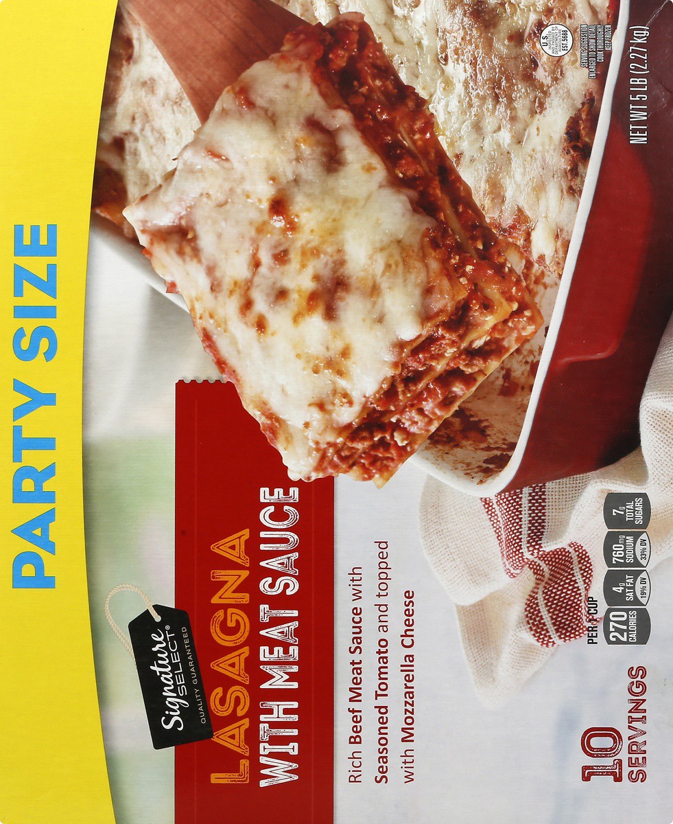 slide 4 of 9, Signature Select Lasagna 5 lb, 5 lb