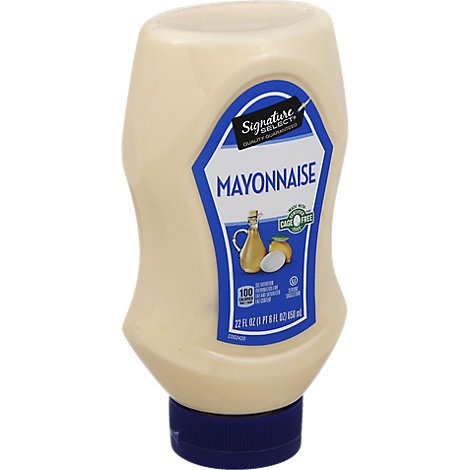 slide 1 of 1, Signature Select Mayonnaise Real Squeeze Bottle, 22 fl oz