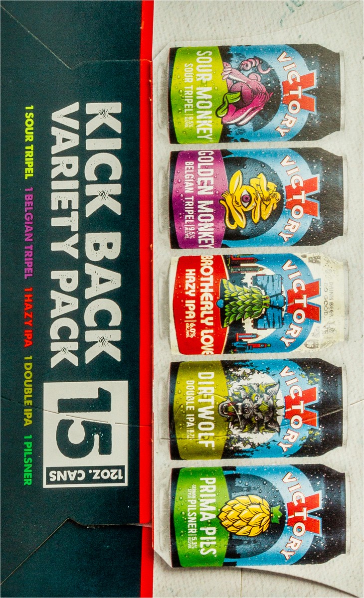 slide 2 of 6, Victory Brewing Company Victory Kick Back Variety 15pk, 180 oz