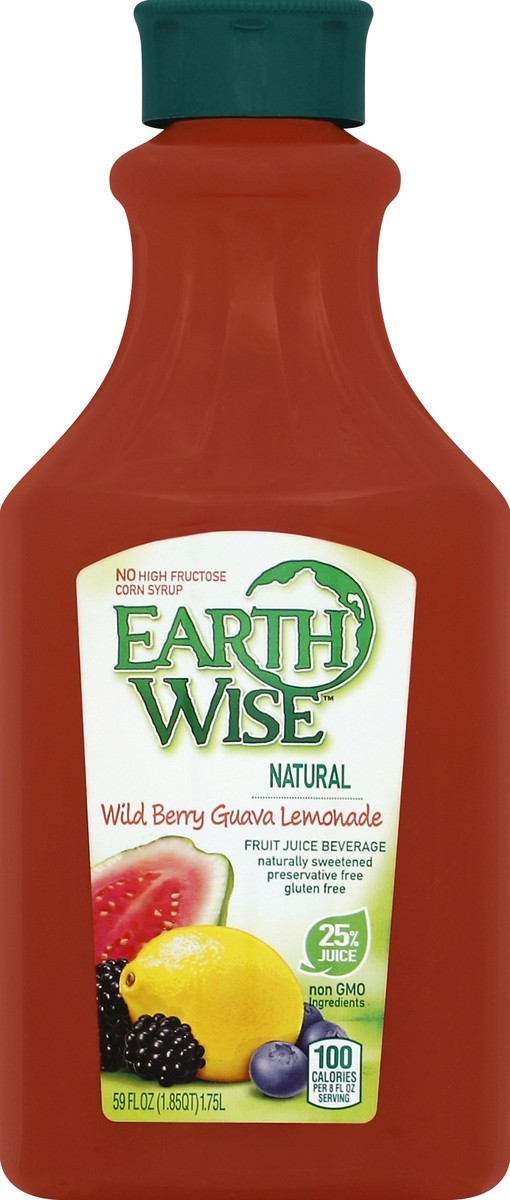 slide 1 of 5, Earth Wise Fruit Juice Beverage 59 oz, 59 fl oz