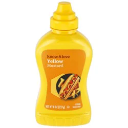Know & Love Squeeze Mustard 8 Ounces