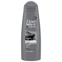 Dove Men+Care Shampoo Charcoal + Clay, 12 oz