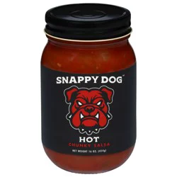 SnappyDog Hot Chunky Salsa 16 oz