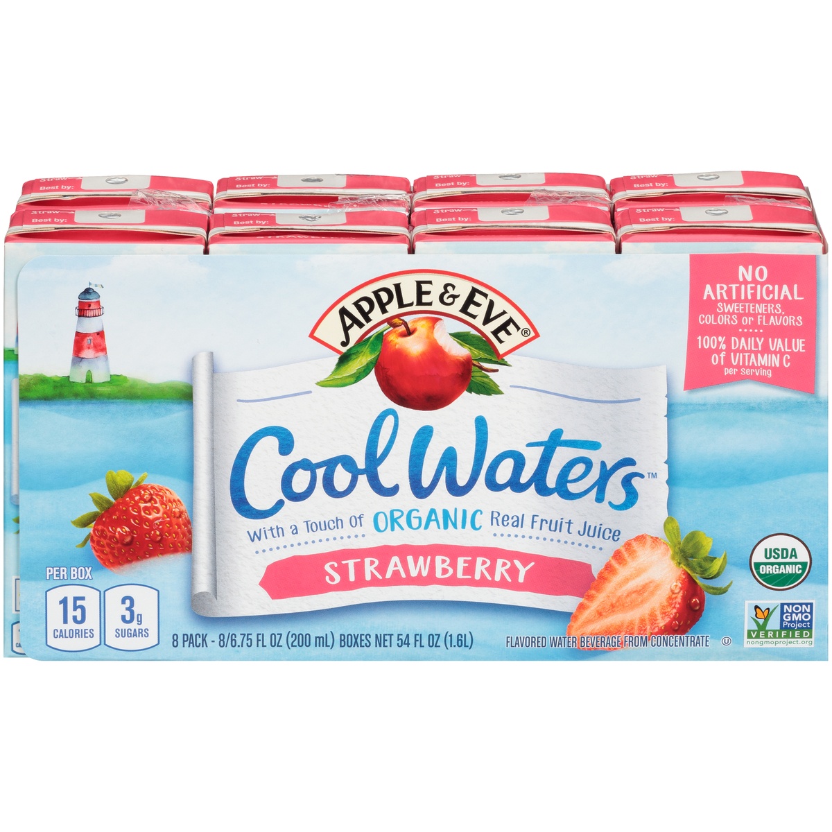 slide 1 of 8, Apple & Eve Cool Waters - Strawberry, 8 ct; 6.75 fl oz