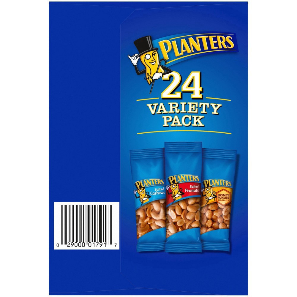 slide 16 of 27, Planters Nuts Cashews and Peanuts Variety Pack Snack Nuts, 24 ct - 40.5 oz Box, 40.5 oz