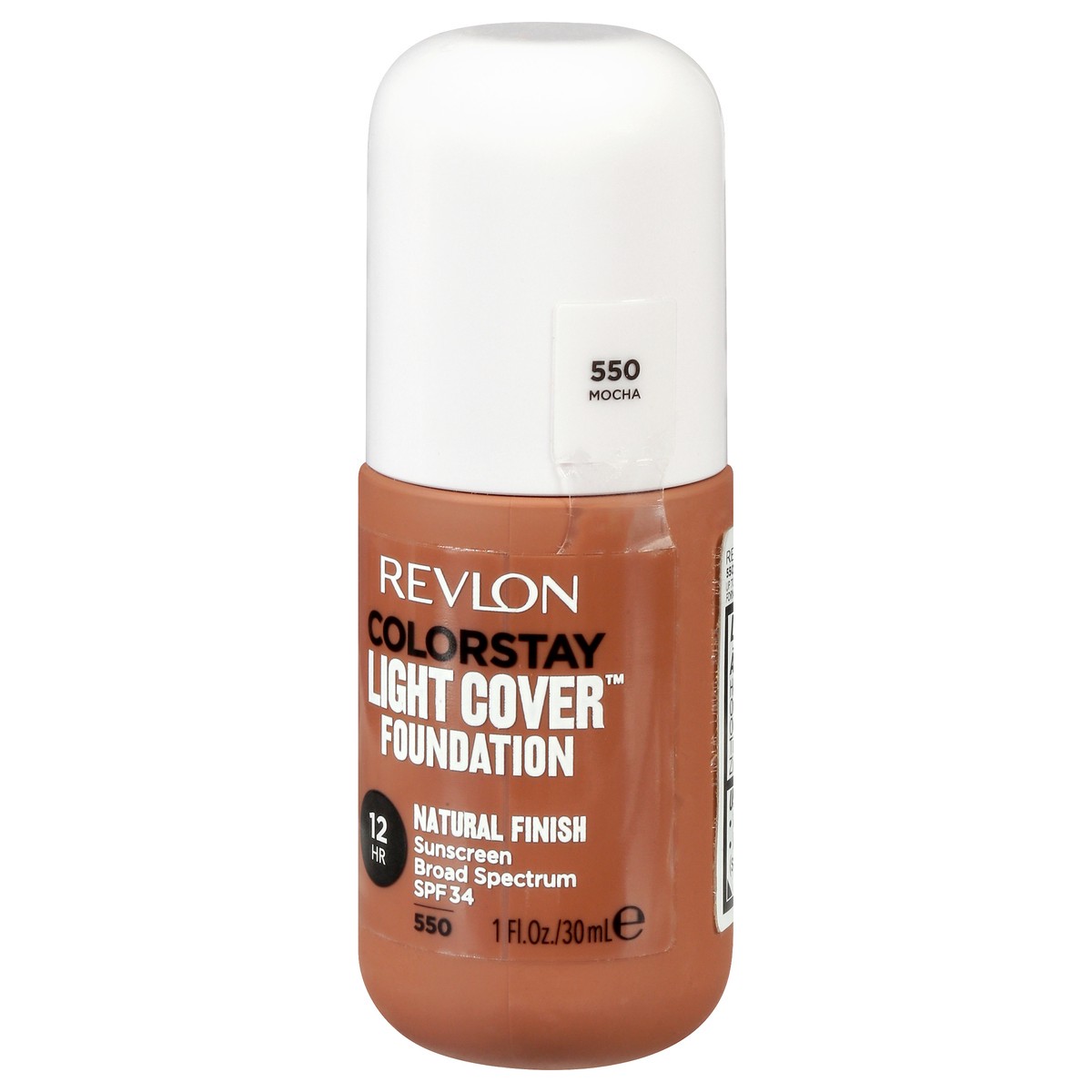 slide 3 of 9, Revlon ColorStay Broad Spectrum SPF 34 Mocha 550 Light Cover Foundation 1 oz, 1 oz