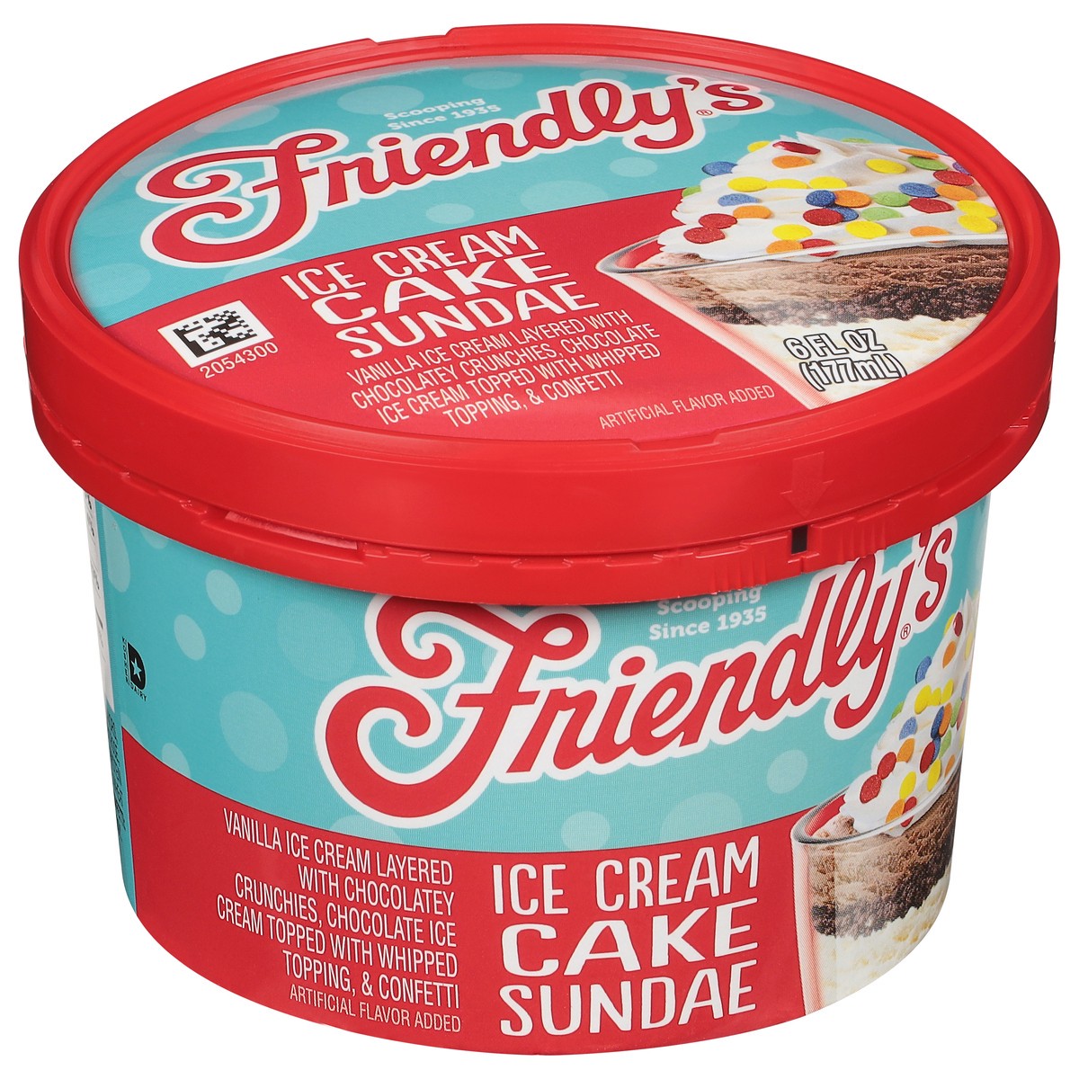 slide 6 of 11, Friendly's Ice Cream Cake Sundae 6 fl oz, 6 fl oz