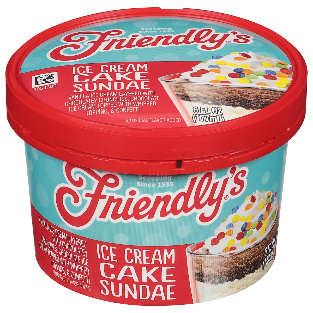 slide 1 of 11, Friendly's Ice Cream Cake Sundae 6 fl oz, 6 fl oz