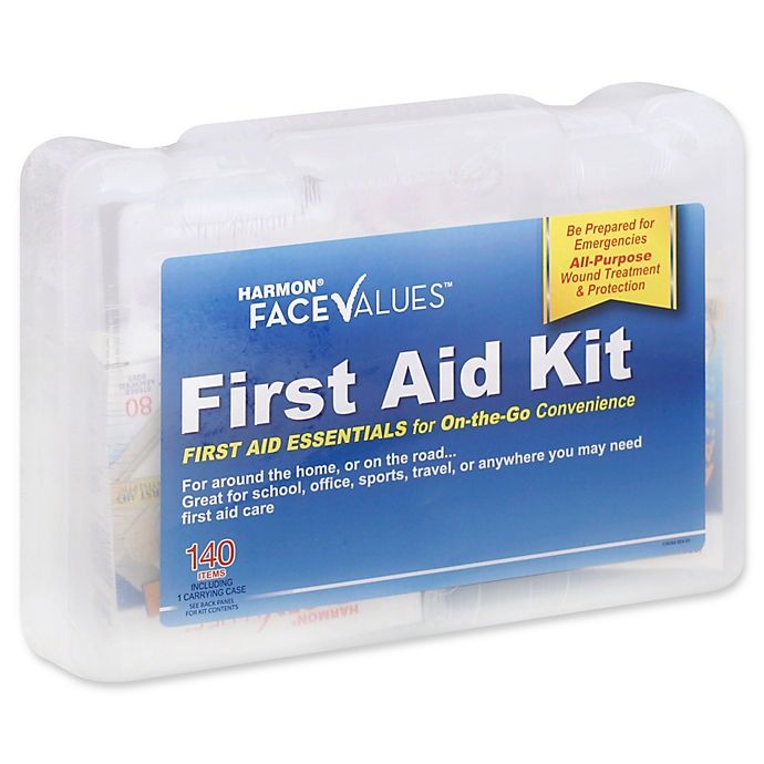 slide 1 of 2, Harmon Face Values First Aid Kit, 140 ct