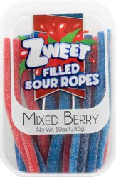 Zweet Filled Mixed Berry Sour Ropes 10 oz