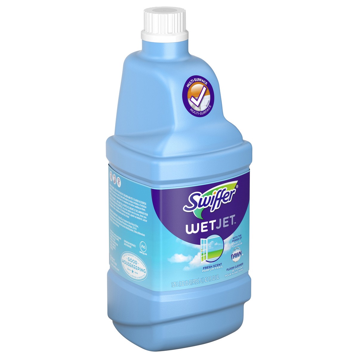 slide 2 of 5, Swiffer WetJet with The Power of Dawn Floor Cleaner, Fresh Scent, 42.2 fl oz, 42.2 fl oz