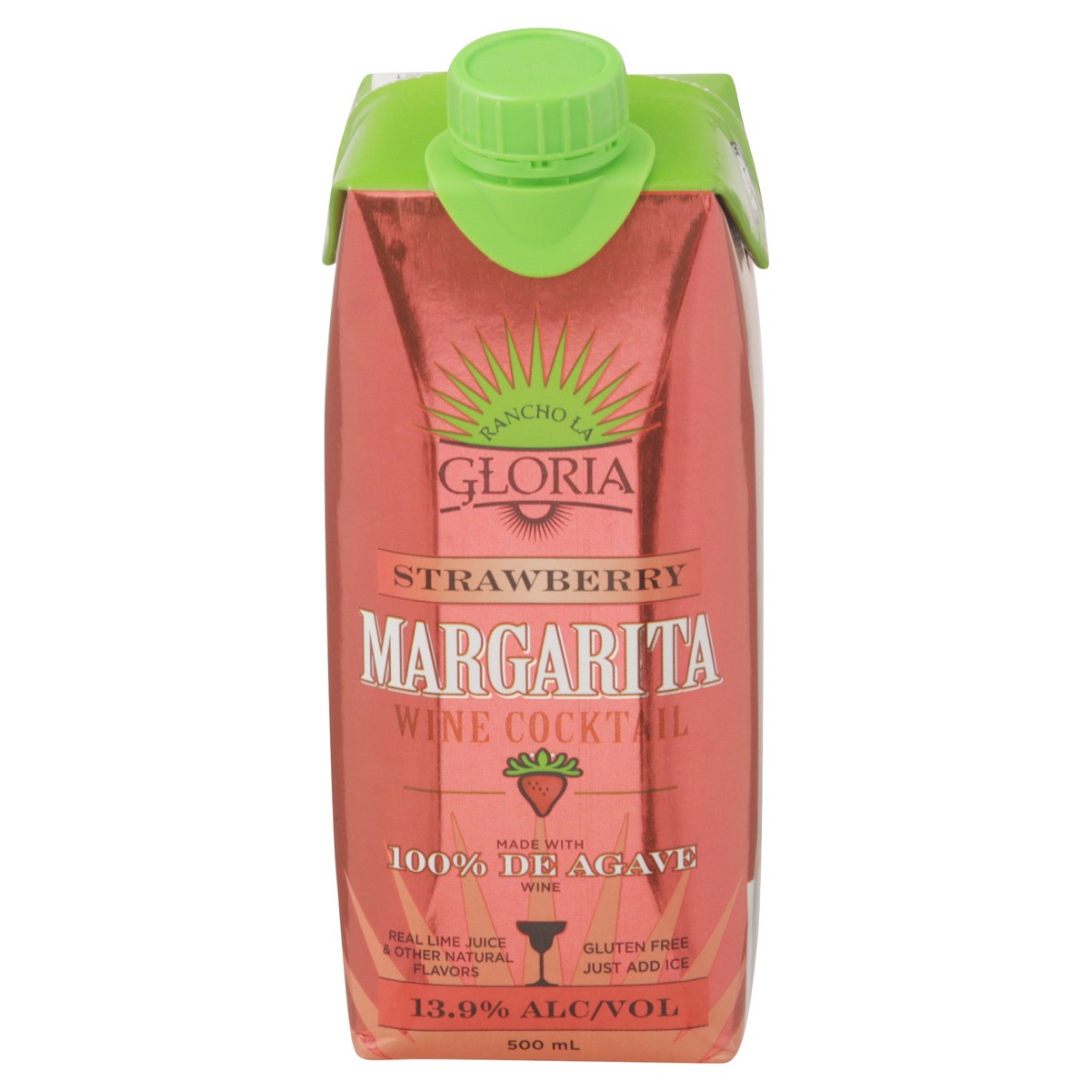 slide 8 of 14, Rancho La Gloria Margarita Strawberry Wine Cocktail 500 ml, 500 ml