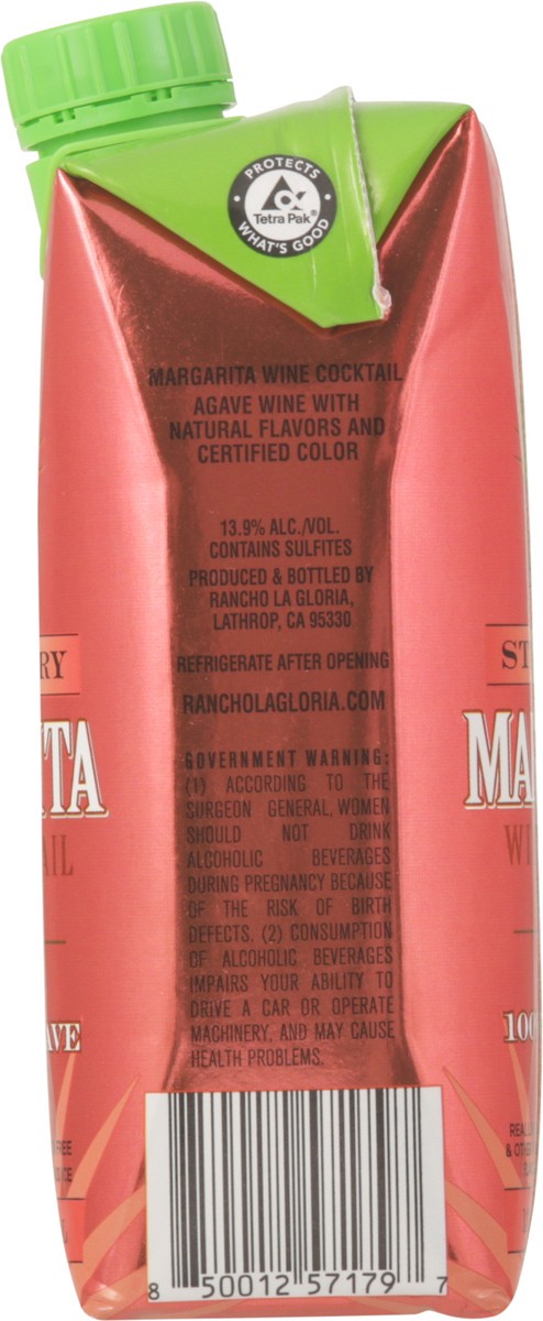 slide 3 of 14, Rancho La Gloria Margarita Strawberry Wine Cocktail 500 ml, 500 ml