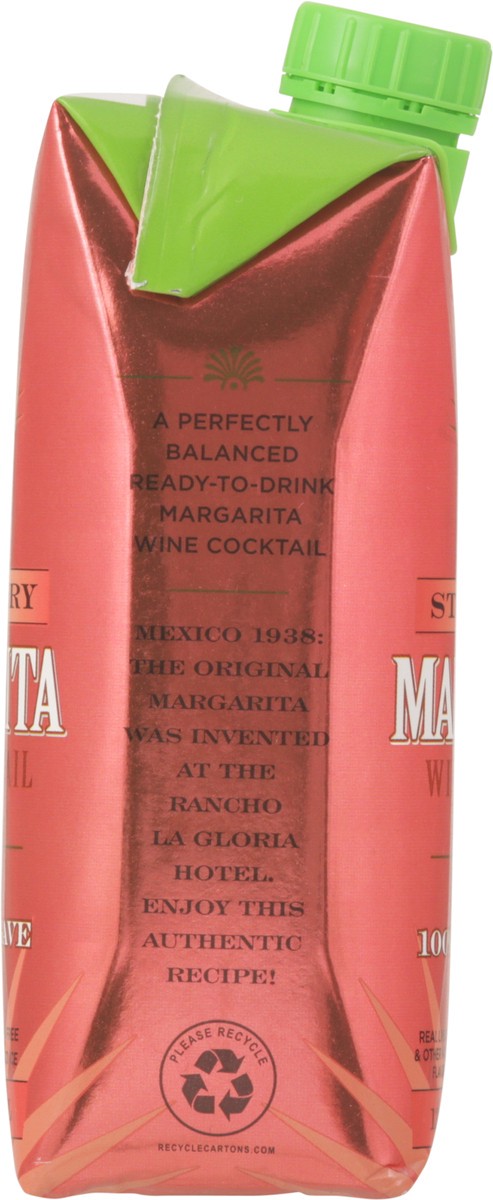 slide 9 of 14, Rancho La Gloria Margarita Strawberry Wine Cocktail 500 ml, 500 ml