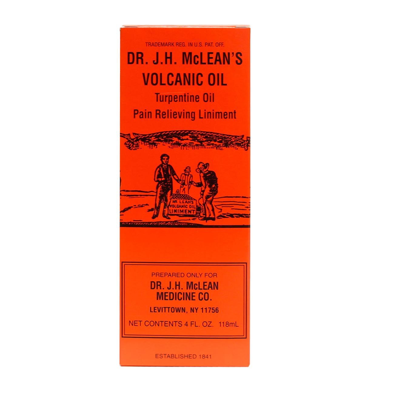 slide 1 of 1, Dr. J.H. McLean's Volcanic Oil Turpentine Oil Pain Relieving Liniment, 4 oz