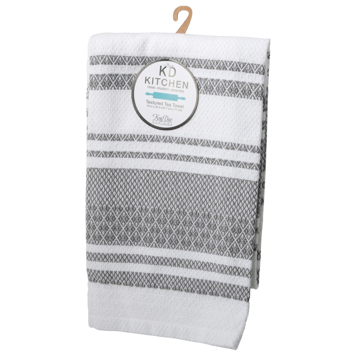 slide 4 of 11, KD Kitchen Kay Dee Tea Towel Graphite, 1 ct