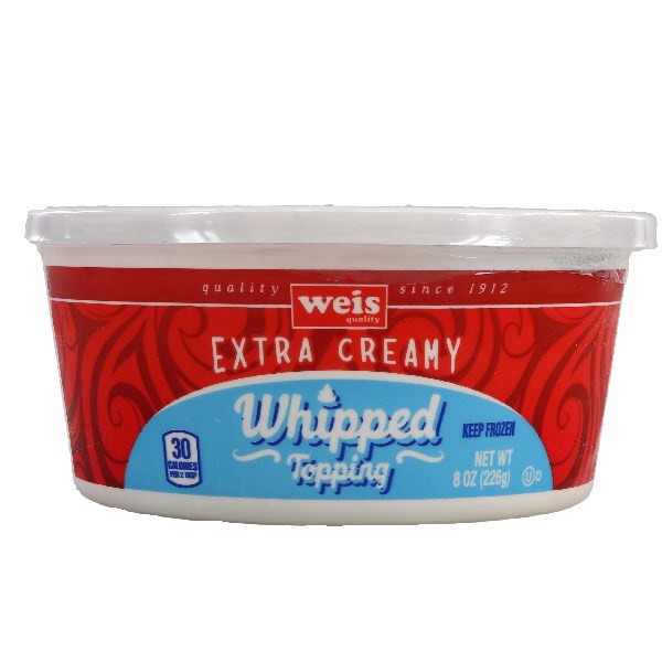 slide 1 of 1, Weis Quality Whipped Topping, 8 oz