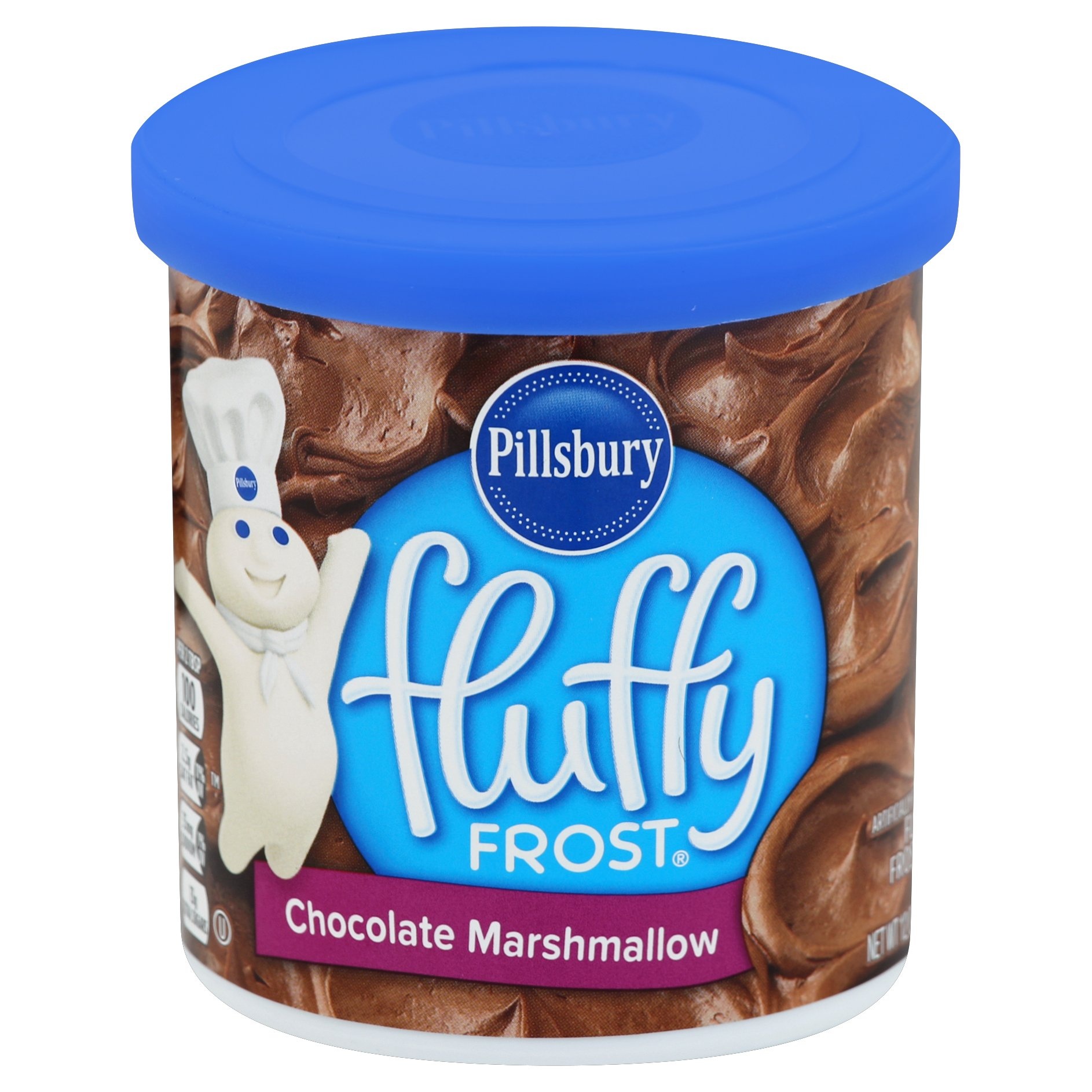 slide 1 of 1, Pillsbury Fluffy Frost Chocolate Marshmallow, 12 oz