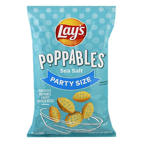 Lay's Poppables Potato Crisps Sea Salt 8.125 Oz | Shipt