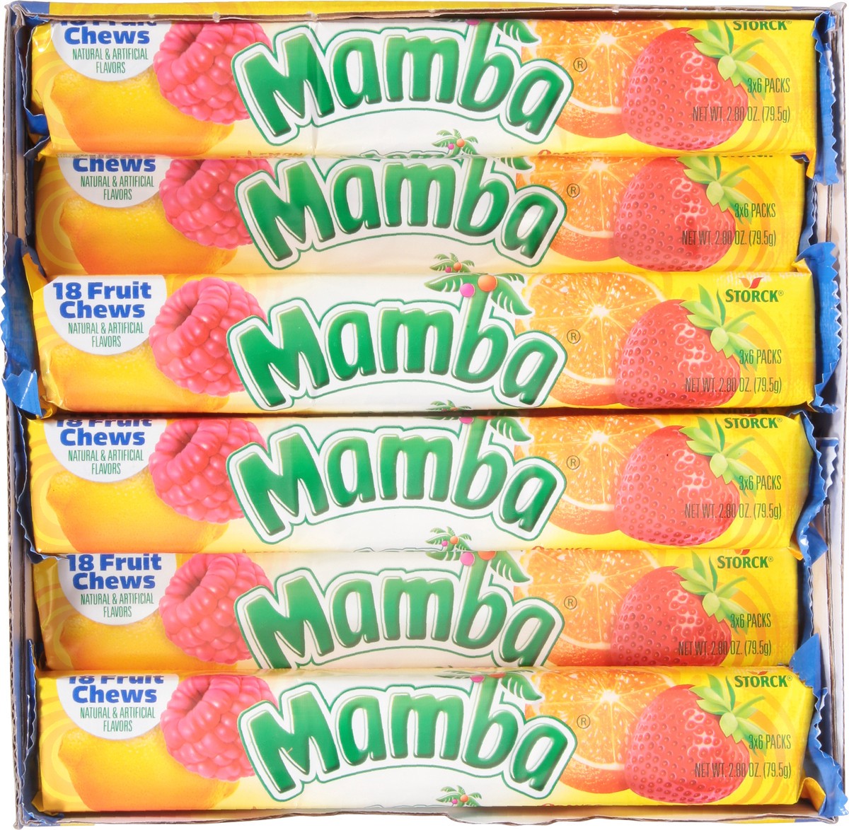 slide 7 of 9, Mamba Assorted Fruit Chews 24 - 2.80 oz ea, 24 ct