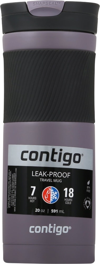 slide 1 of 1, Contigo Leak-Proof Travel Mug, Dark Plum, 20 oz