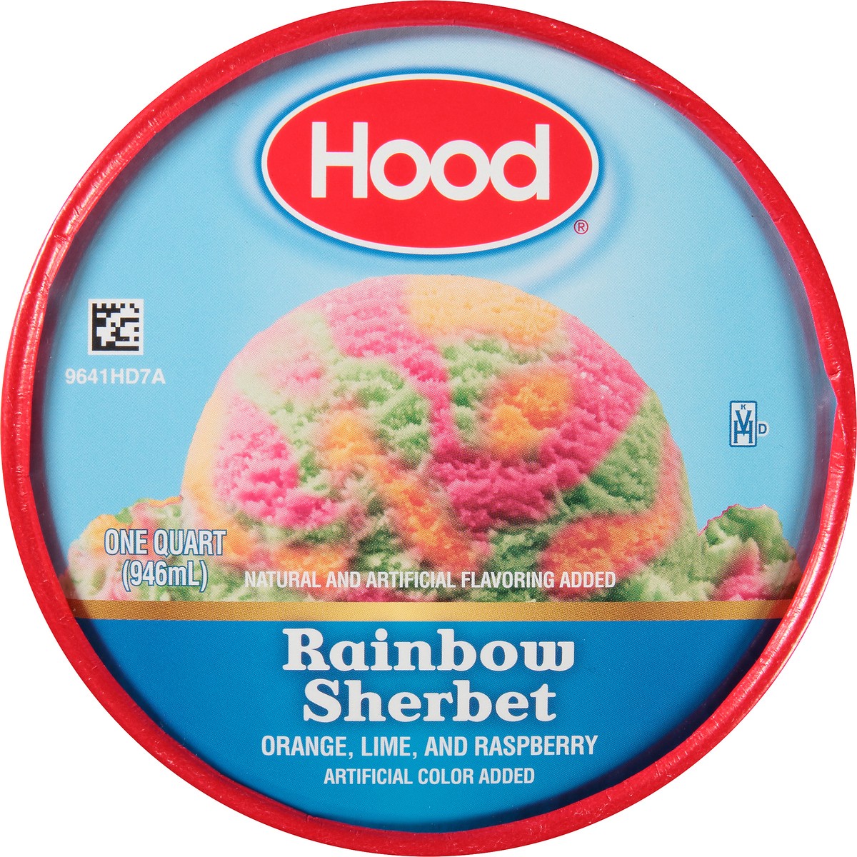 slide 7 of 8, Hood Rainbow Sherbet, 1 Quart, 1 qt