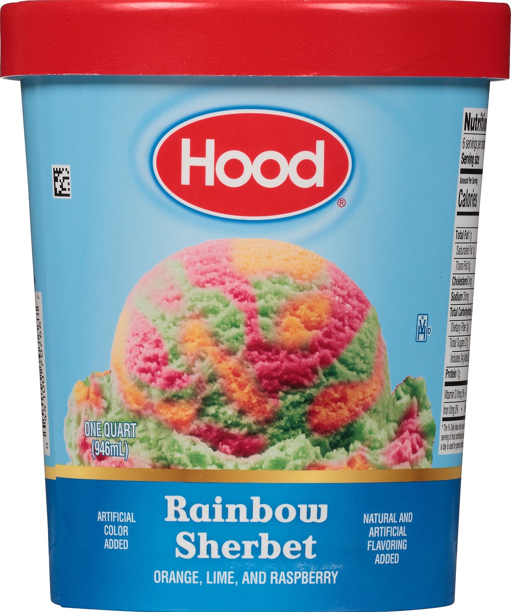 slide 2 of 8, Hood Rainbow Sherbet, 1 Quart, 1 qt