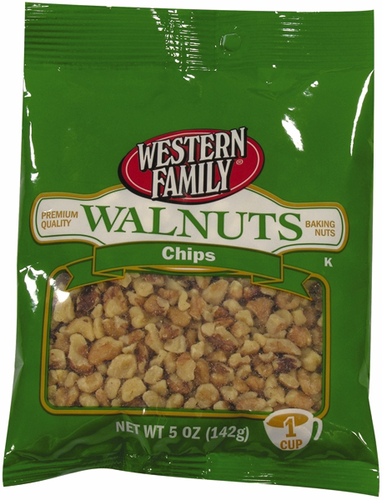 slide 1 of 1, Western Family Walnut Chips, 5 oz