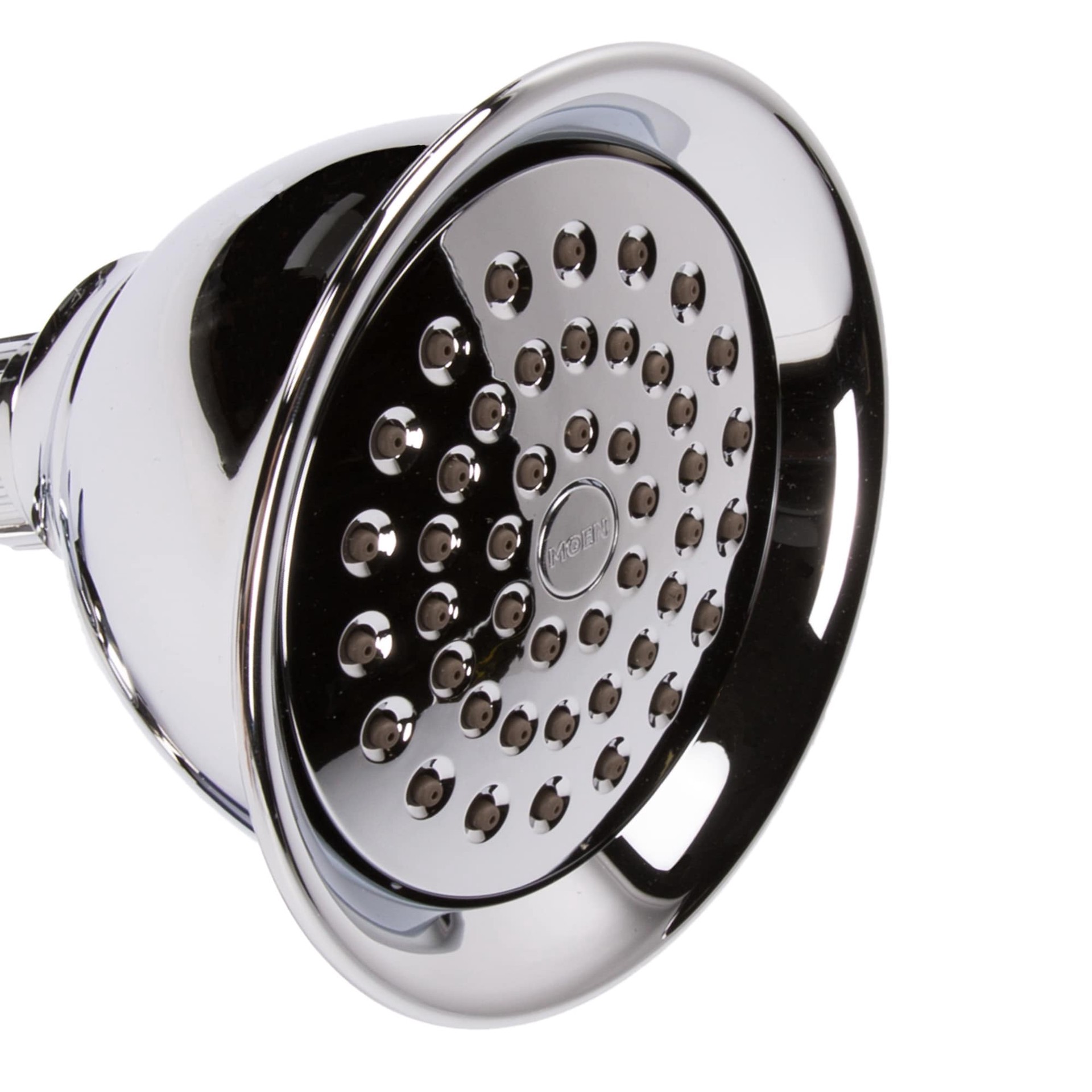 slide 5 of 6, Moen Caldwell Chrome 1-handle 4-in Round Bathtub and shower Faucet with Valve (Single Function), 1 ct