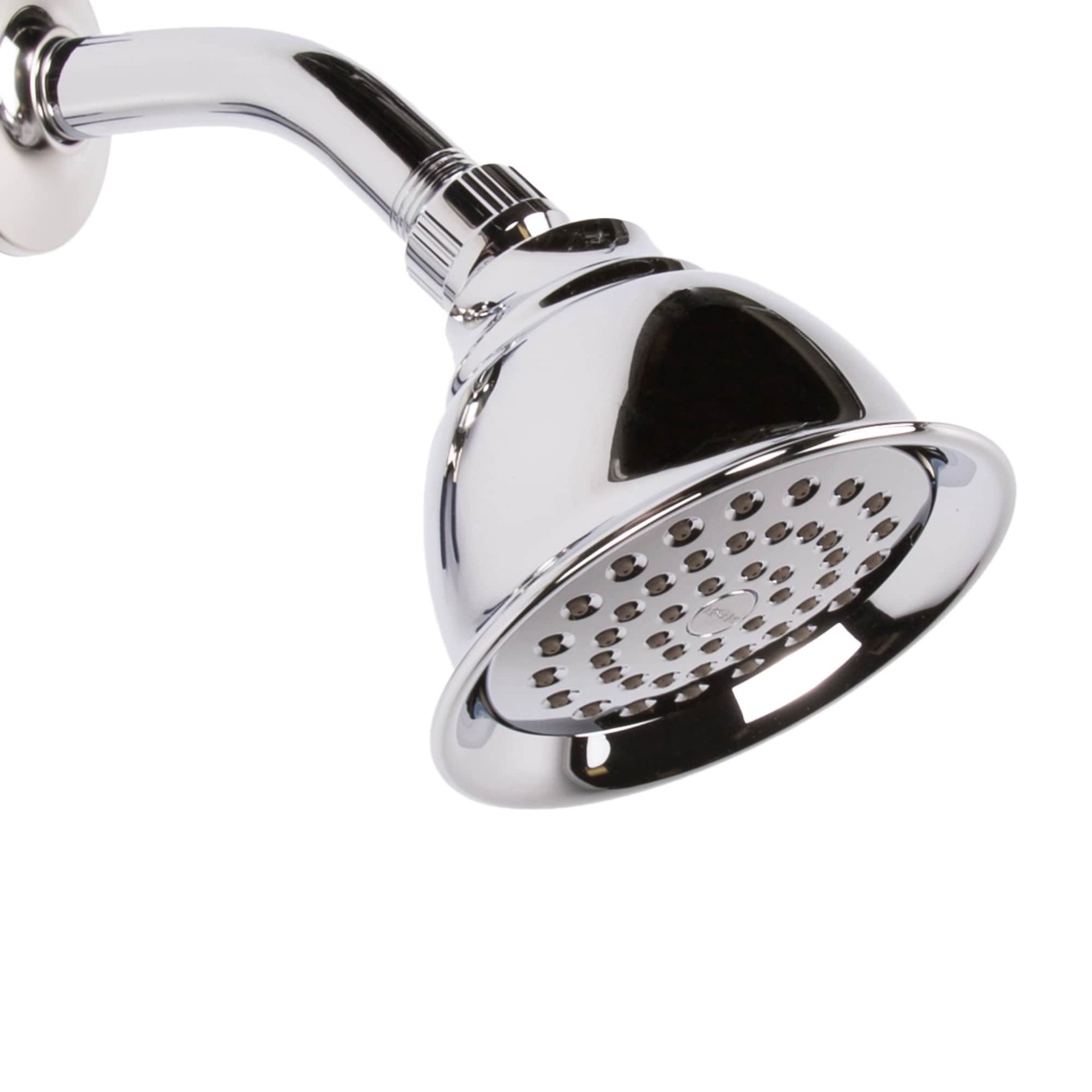 slide 6 of 6, Moen Caldwell Chrome 1-handle 4-in Round Bathtub and shower Faucet with Valve (Single Function), 1 ct