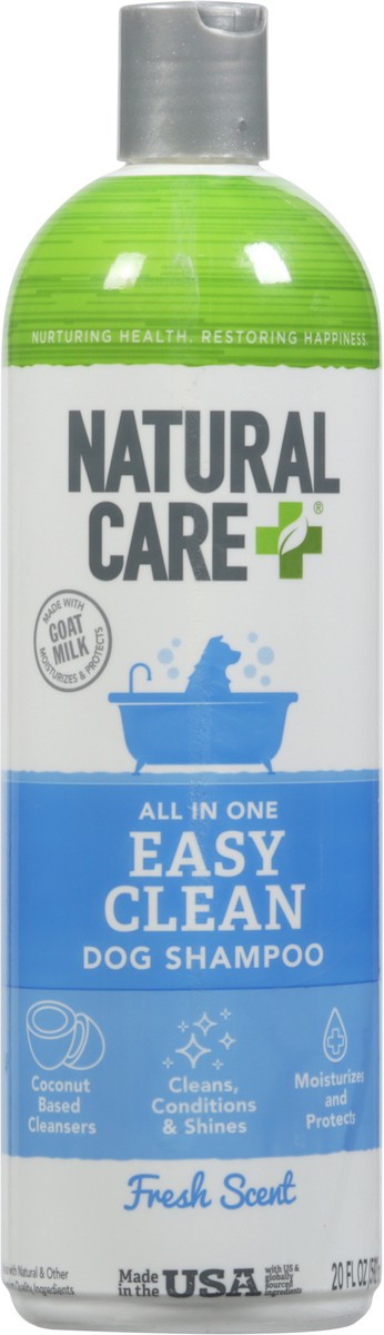 slide 6 of 9, Natural Care + Easy Clean All in One Fresh Scent Dog Shampoo 20 fl oz, 20 fl oz