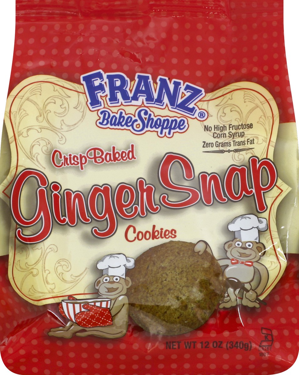 slide 3 of 5, Franz Bake Shoppe Ginger Snap Cookies - 12 Oz, 12 oz