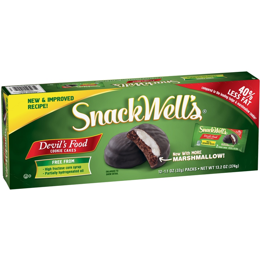 slide 2 of 8, SnackWell's Devilsfood Cookies Multipack, 12 ct; 13.2 oz