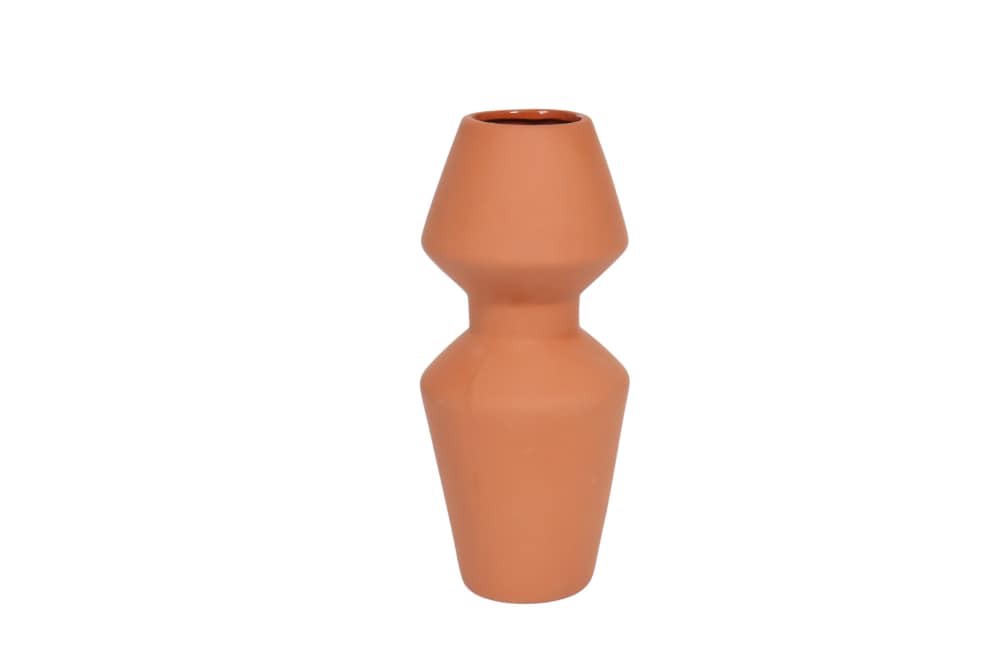 slide 1 of 1, SDS for HD Designs Porcelain Vase - Brown, 8.7 in