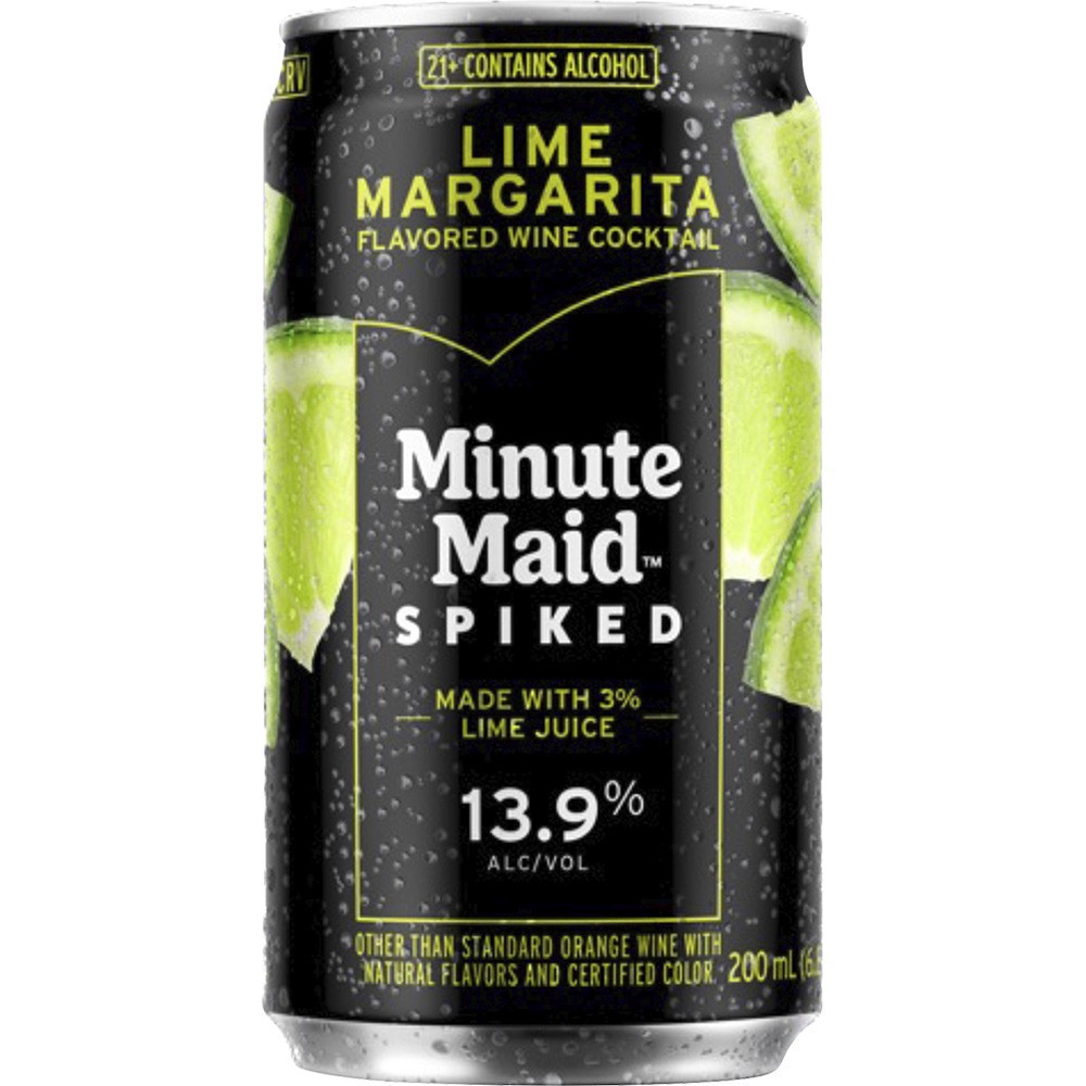 slide 1 of 1, Minute Maid Spiked Margarita 4 Pack, 4 ct; 200 ml