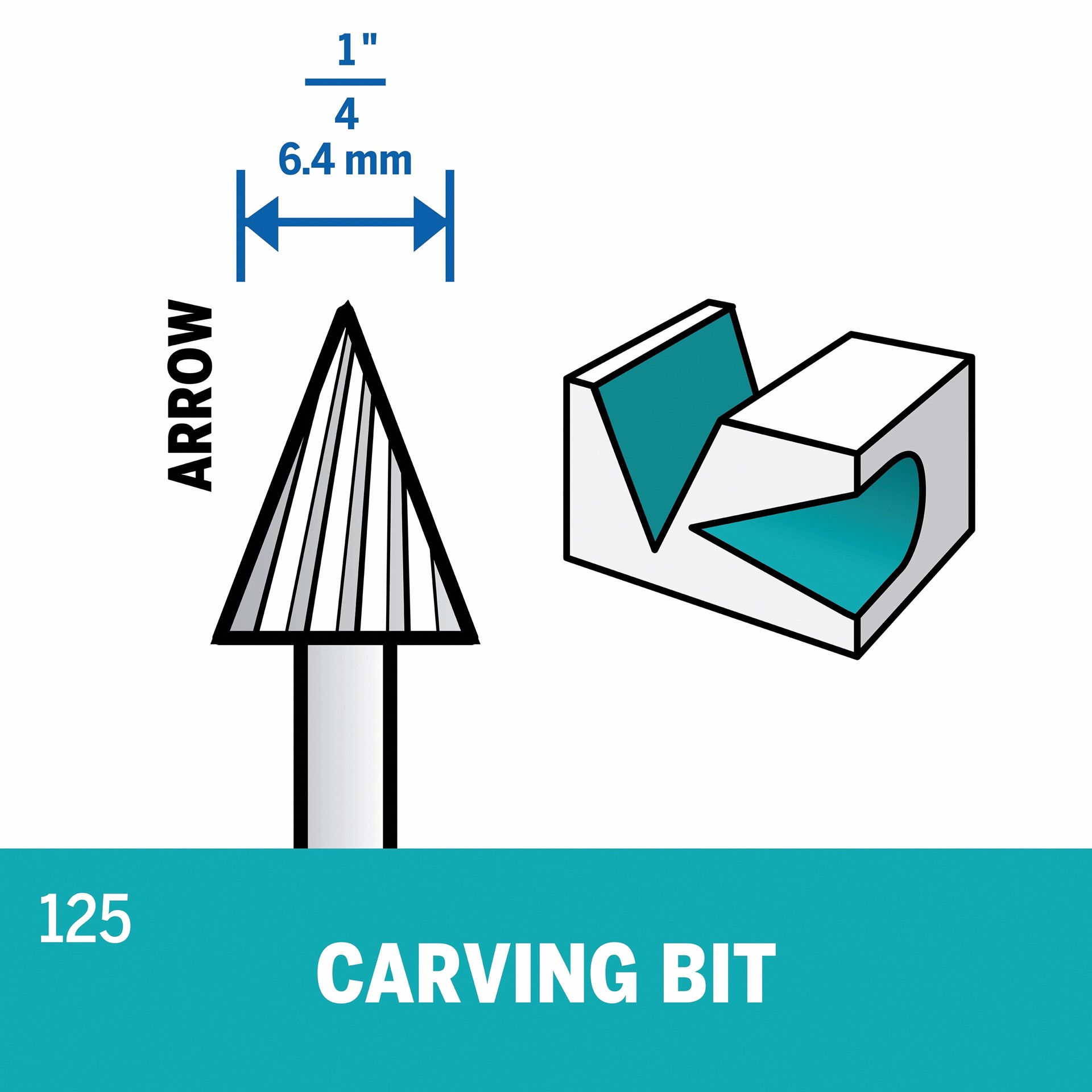 slide 2 of 6, Dremel 2 -Piece Steel 1/4-in Cutting Bit Accessory Set, 1 ct